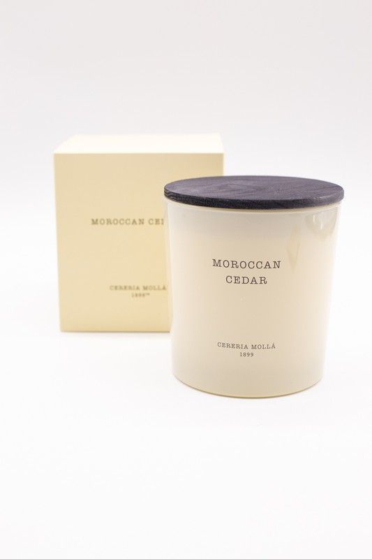Vela Premium XL de 600Grs. Moroccan Cedar. Colección Boutique CERERIA MOLLA 1899. Handmade. +/- 80 horas