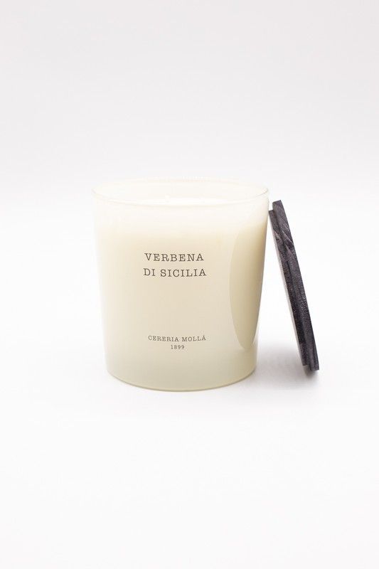 Vela Premium XL de 600Grs. Verbena di Sicilia . Colección Boutique CERERIA MOLLA 1899. Handmade. +/- 80 horas