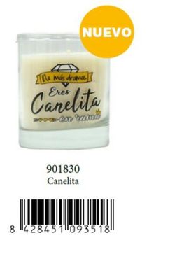 Vela Vaso Perf.Mensaje'Canelita'901830
