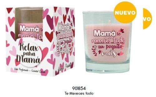 Vela Vaso Perf.Mensaje Mama Merecer