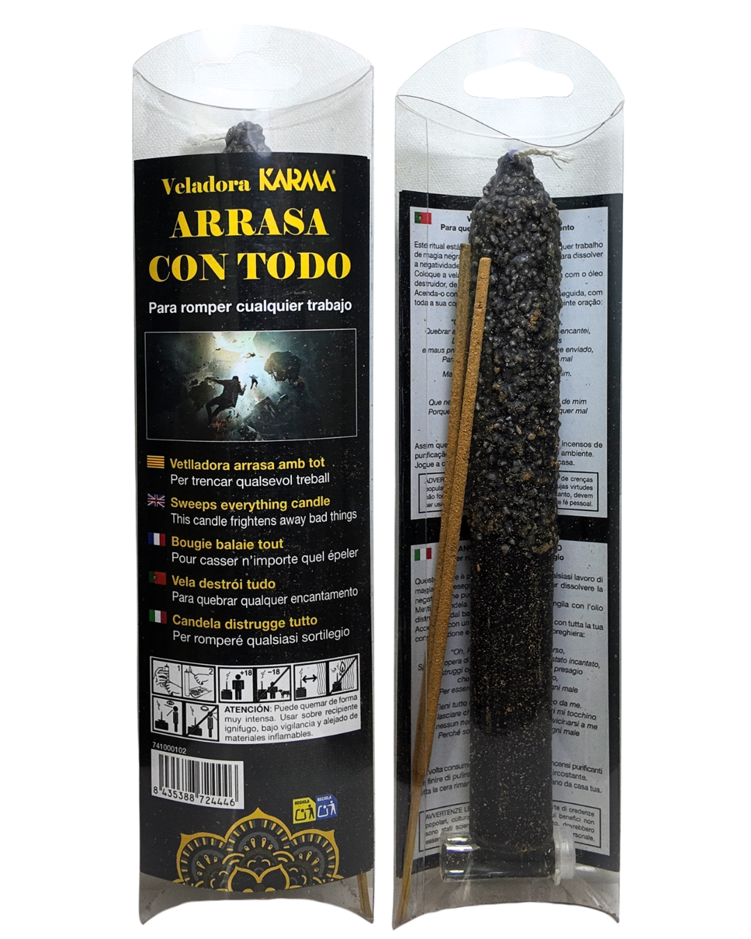 Veladora Arrasa con Todo – Fuerza Espiritual y Eliminación