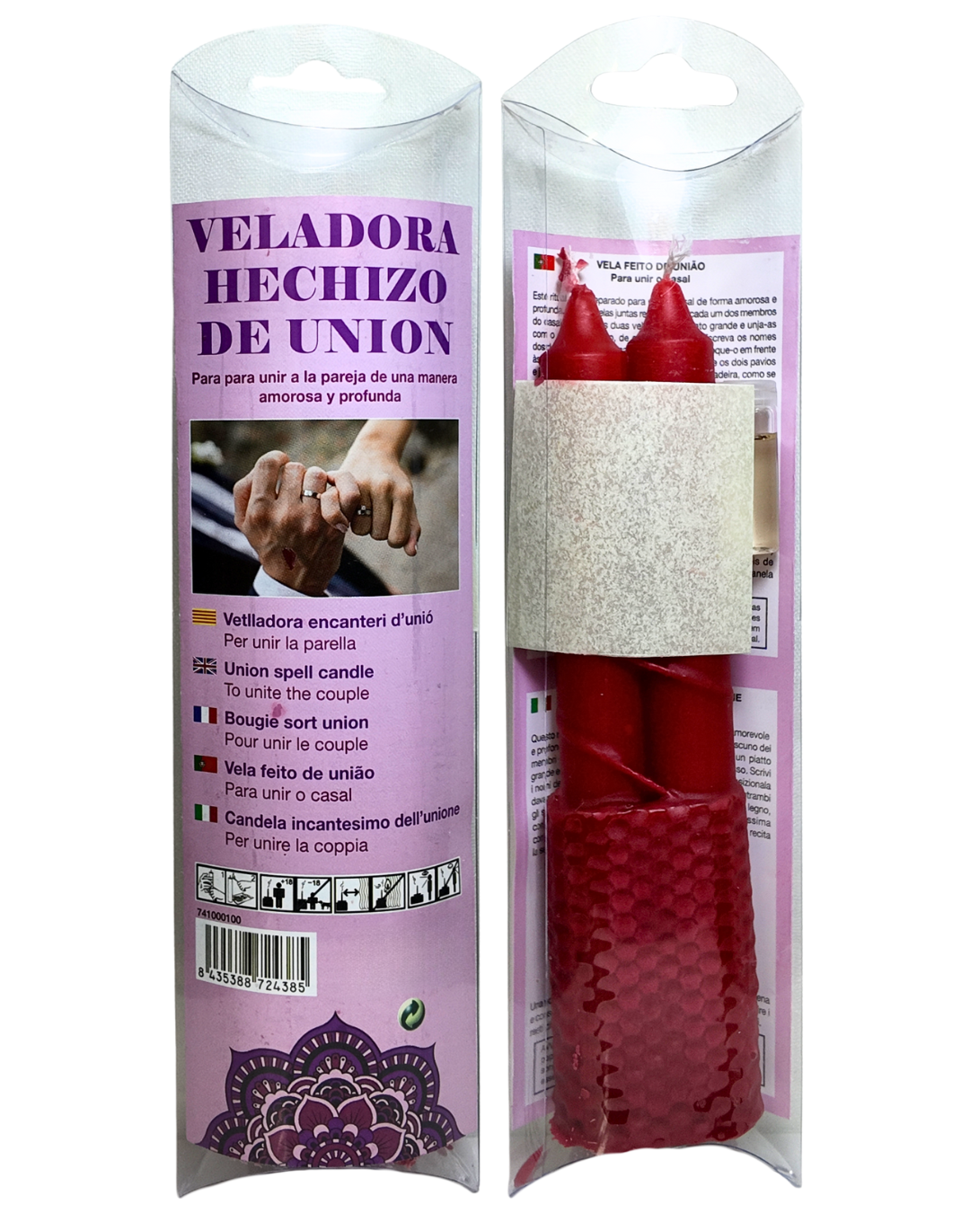 Veladora Hechizo de Unión – Vínculo Afectivo y Conexión