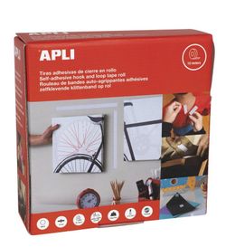 Velcro cremallera textil adhesiva 25 m. blanco