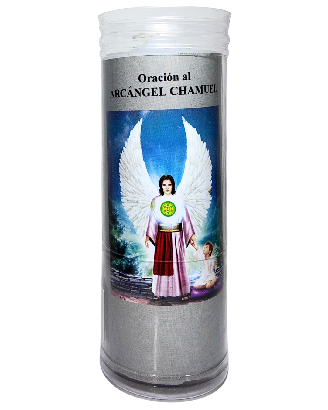 Velón con Oración al Arcángel Chamuel – Armonía y Paz Interior