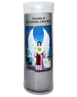 Velón con Oración al Arcángel Chamuel – Armonía y Paz Interior