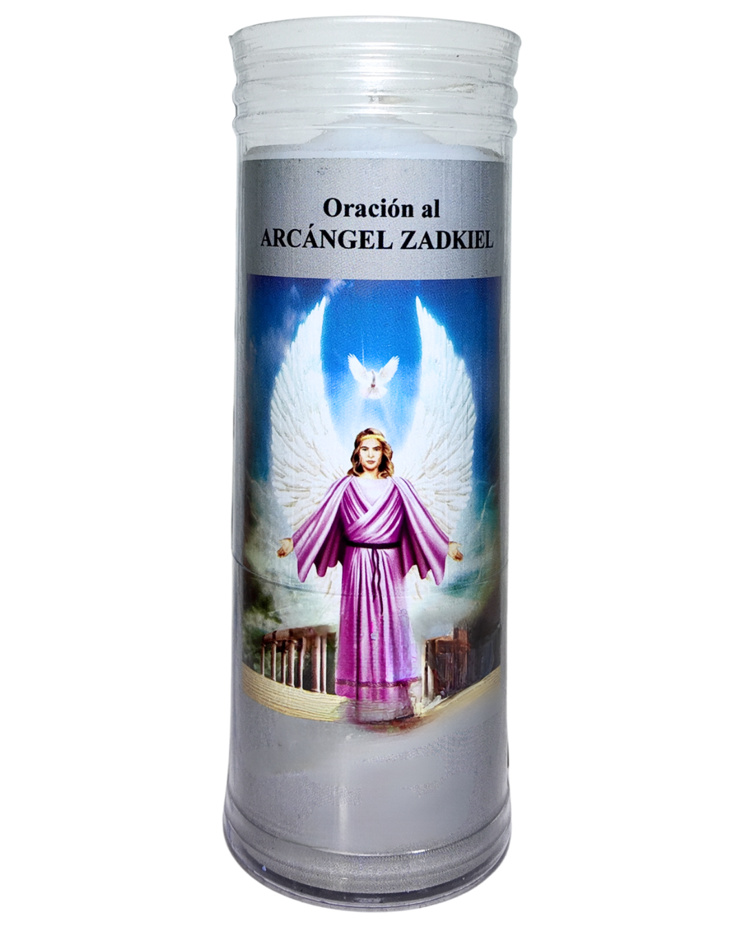 Velón con Oración al Arcángel Zadkiel – Perdón y Transformación