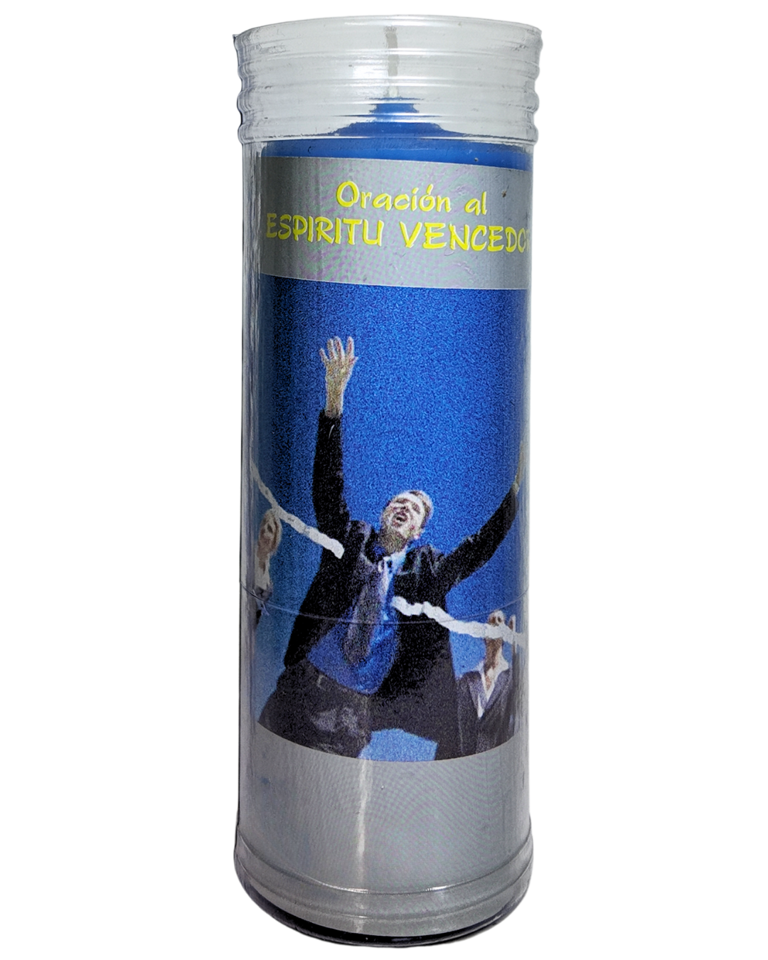 Velón con Oración al Espíritu Vencedor – Fuerza y Superación Espiritual