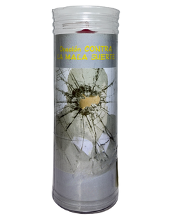 Velón con Oración contra la Mala Suerte – Protección y Limpieza Energética