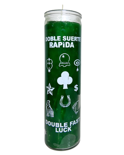Velón de Doble Suerte Rápida – Fortuna y Éxito
