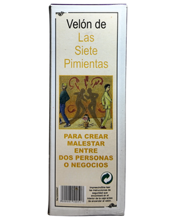 Velón de las siete pimientas - Ritual para crear malestar entre dos personas.