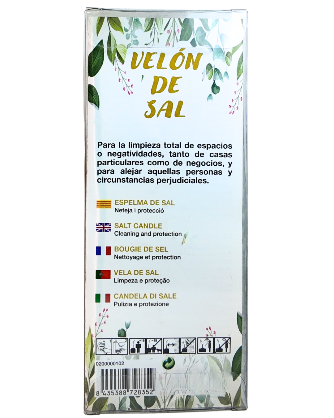 Velón de Sal - Limpieza Total y Purificación de Espacios