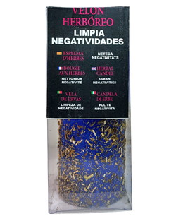 Velón Herboreo Limpia Negatividades – Limpieza Energética Profunda