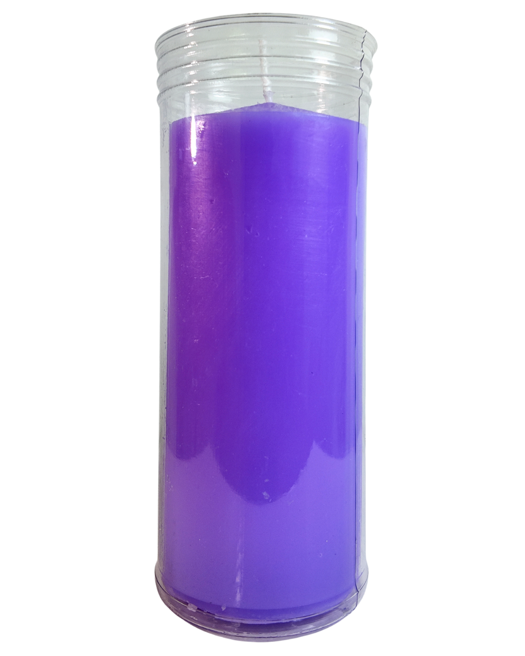 Velón Morado en Envase de Plástico – Espiritualidad, Protección y Poder Personal