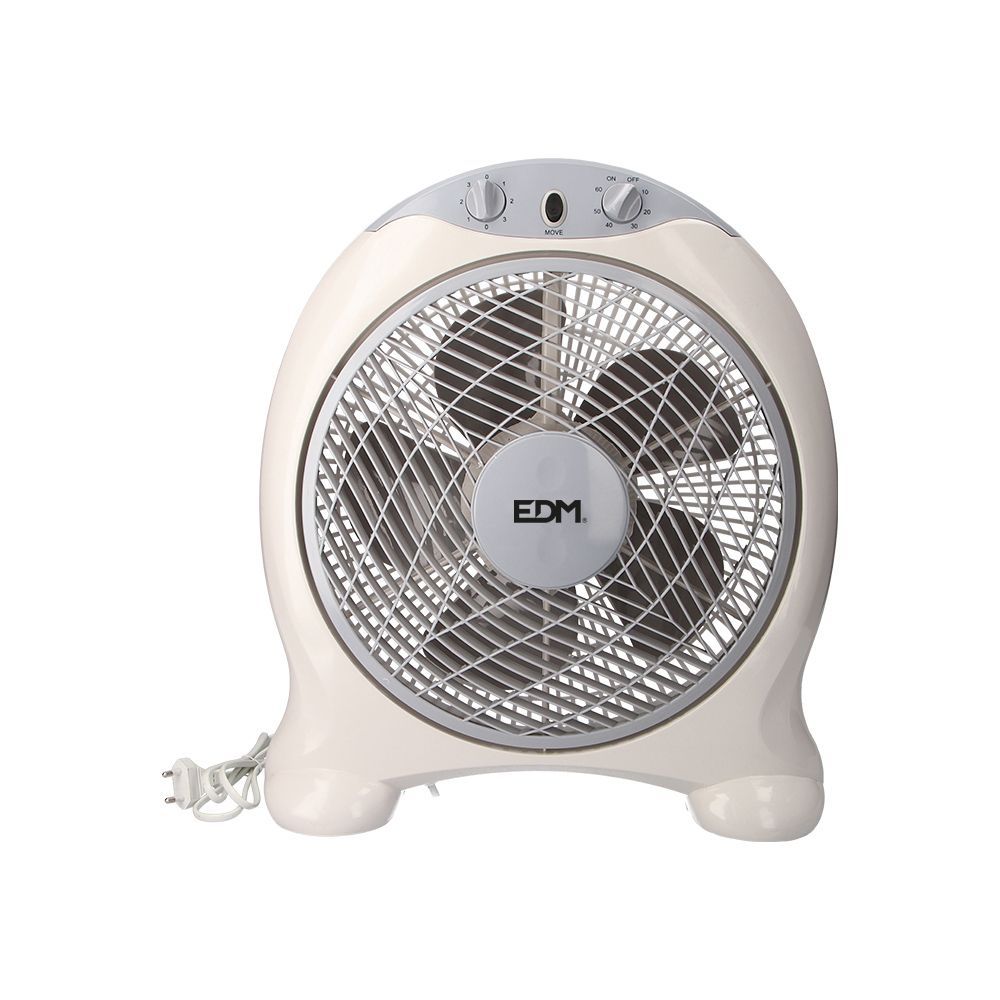 Ventilador Box Fan, Blanco/Gris, Potencia 45 W, Aspas Ø30,5 Cm 38,5 X 13 X 46 Cm
