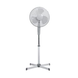 Ventilador De Pie, 50 W, Ø40 Cm, Extraible, 3 Velocidades, Blanco
