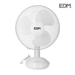 Ventilador de sobremesa blanco 45w ø aspas 40 cm edm