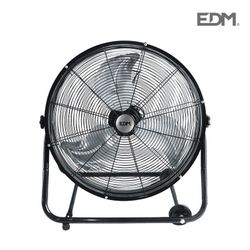 Ventilador industrial de suelo con ruedas negro 180w ø aspas 60 cm edm