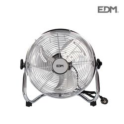 Ventilador industrial de suelo cromado 45w ø aspas 30 cm edm