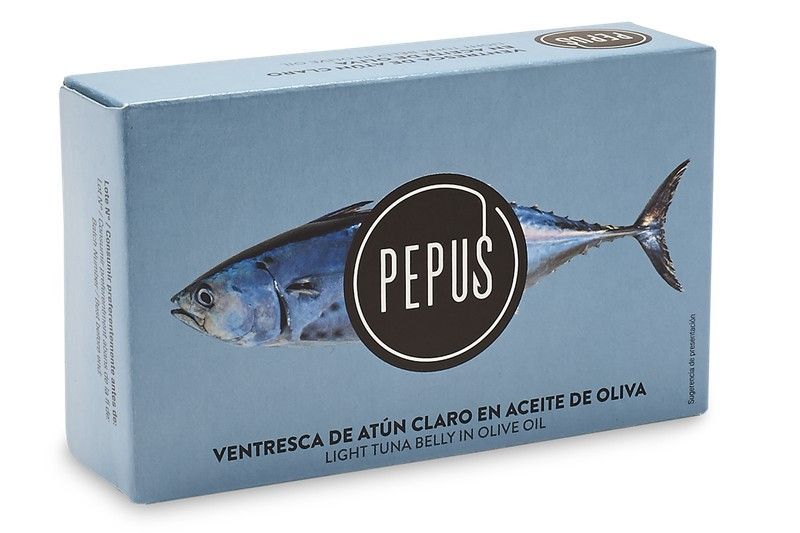 Ventresca de atún claro en aceite de oliva pepus