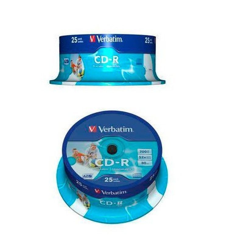 Verbatim 43439 cd-r imprimible. 25 uds.