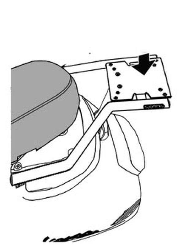 VESPA PRIMAVERA/ SPRINT 14> 23 Fijaciones  maleta superior