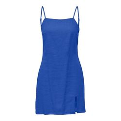 Vestido corto de tirante fino Only Blue
