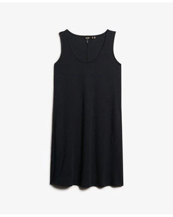 Vestido corto de tirantes Superdry Black