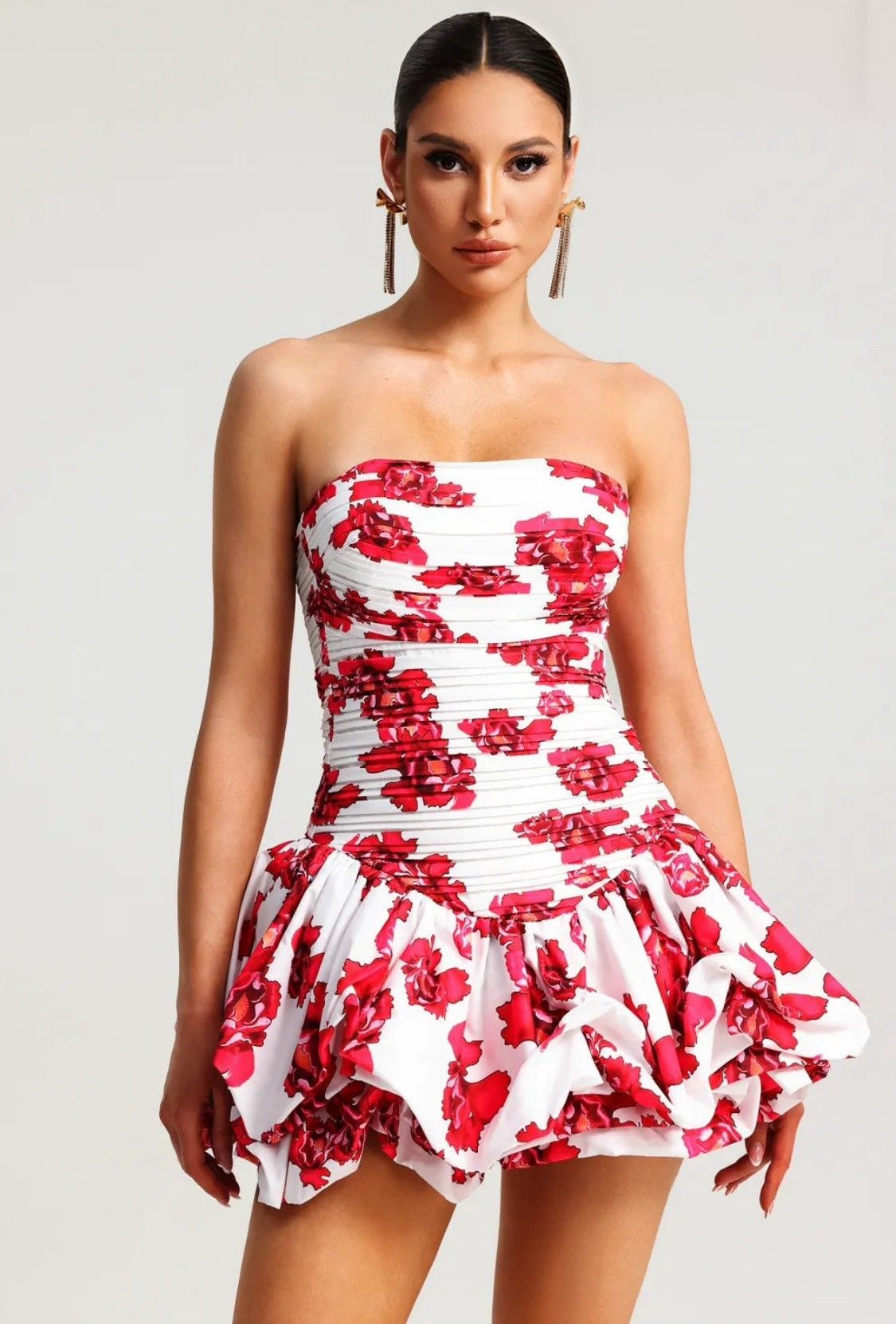 Vestido modelo Barbados rojo