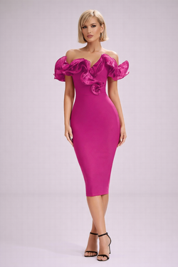Vestido modelo Lily fucsia