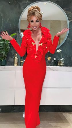 Vestido modelo Zulima rojo