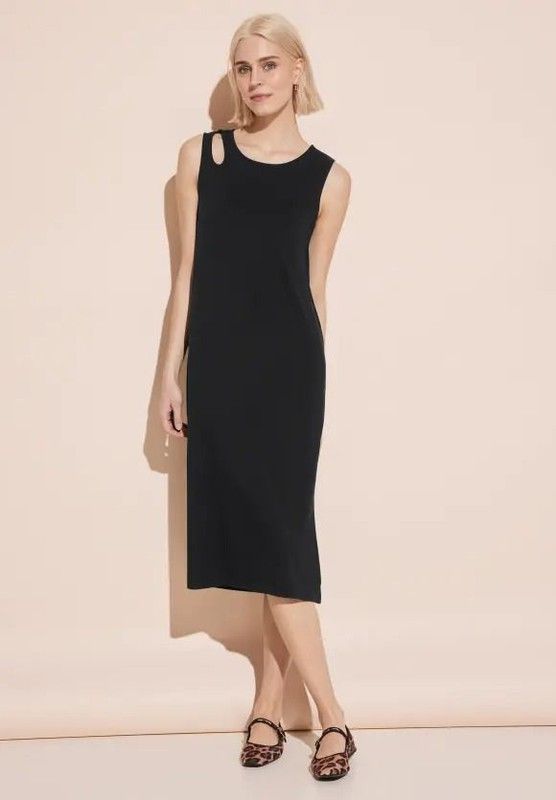 Vestido s/m liso Street One Dark Grey