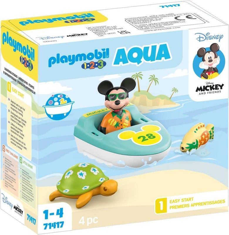 Viaje en Bote con Mickey - Playmobil 1.2.3 Aqua Disney