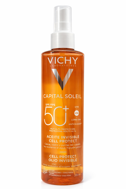 Vichy Capital Soleil Aceite Invisible Cell Protect SPF50+ 200 ml