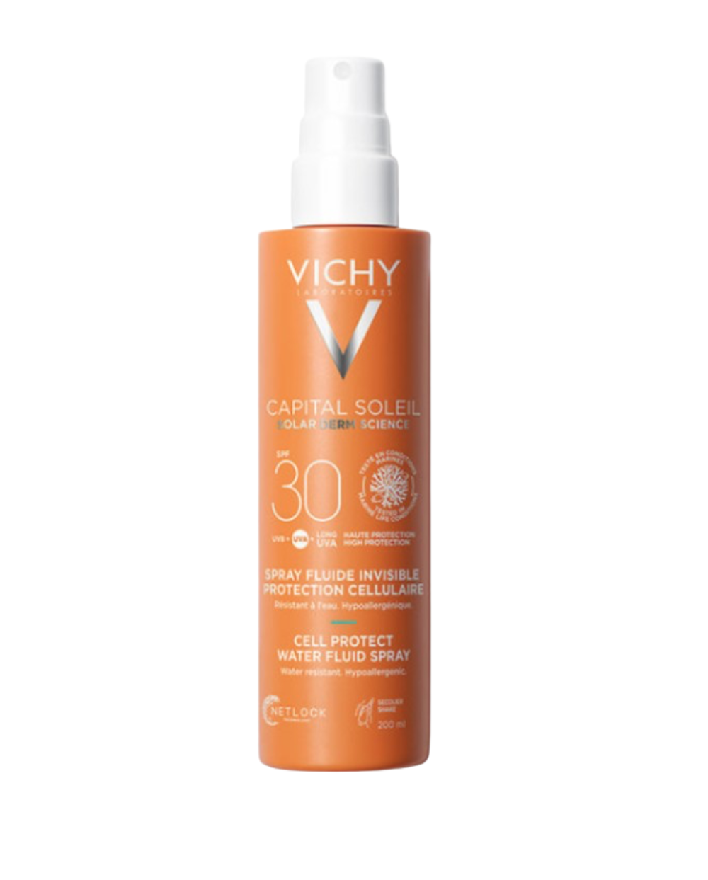 Vichy Capital Soleil Cell Protect Water Fluid SPF 30 Spray 1 Envase 200 ml