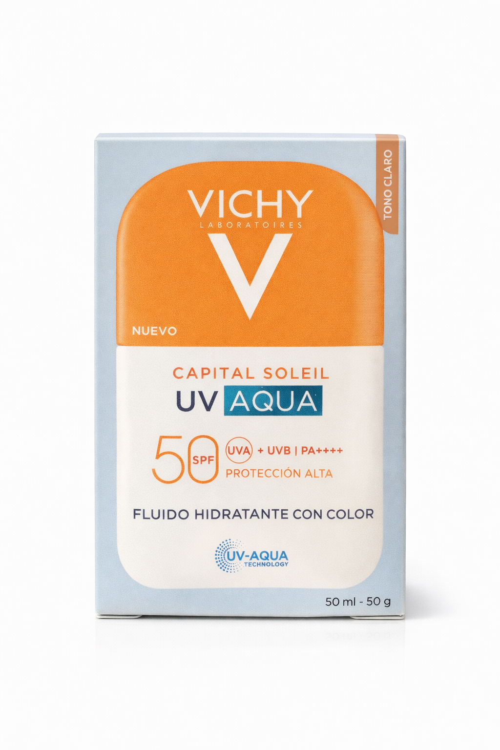 Vichy Capital Soleil UV-Aqua Fluido Hidratante Con Color SPF50 50 ml
