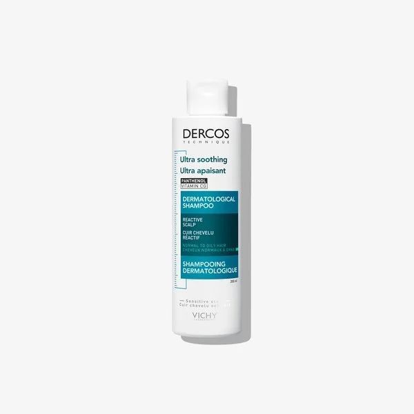Vichy Dercos Champú Ultracalmante para Cuero Cabelludo y Cabello Normal a Graso 200ml