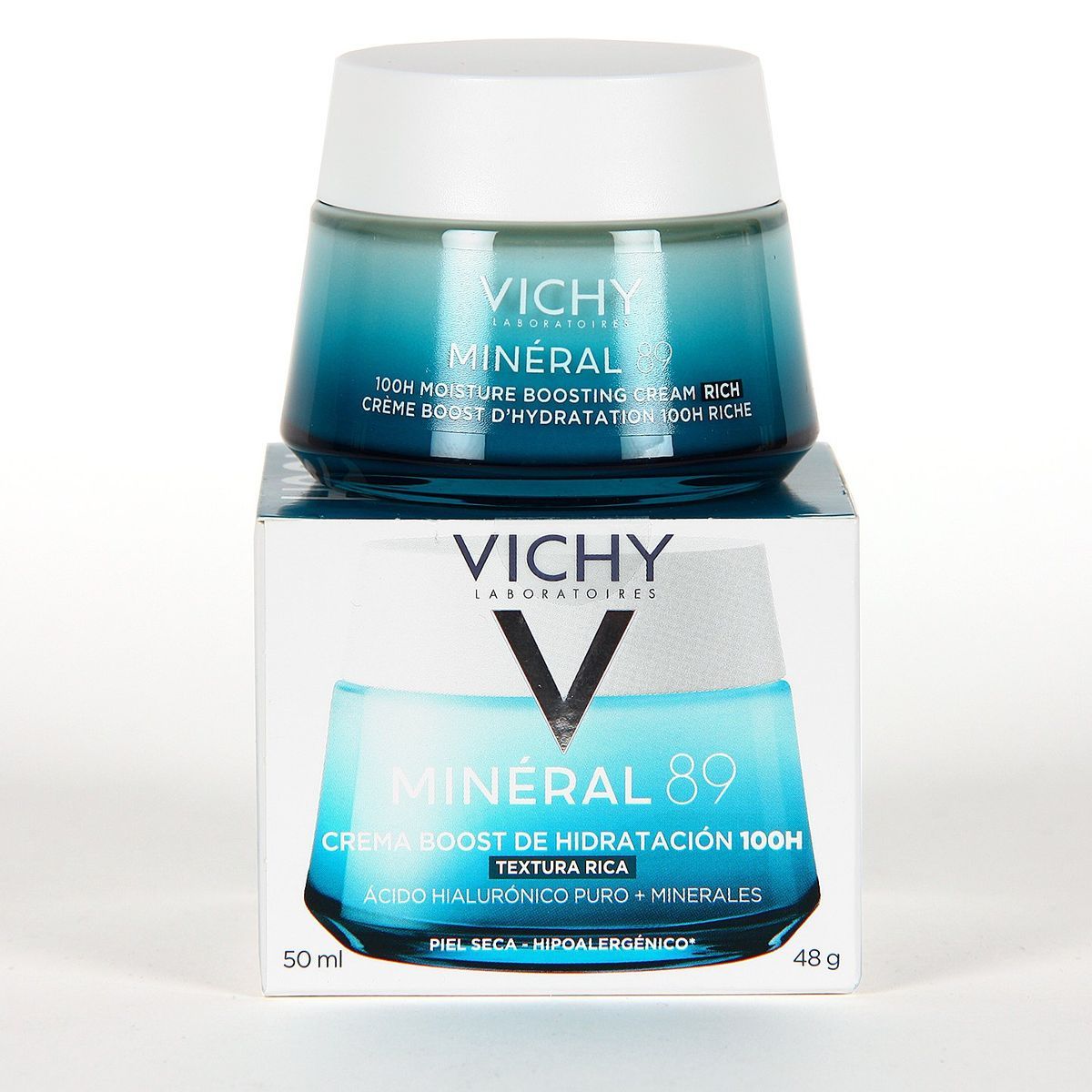 vichy mineral 89 crema boost textura rica 50ml