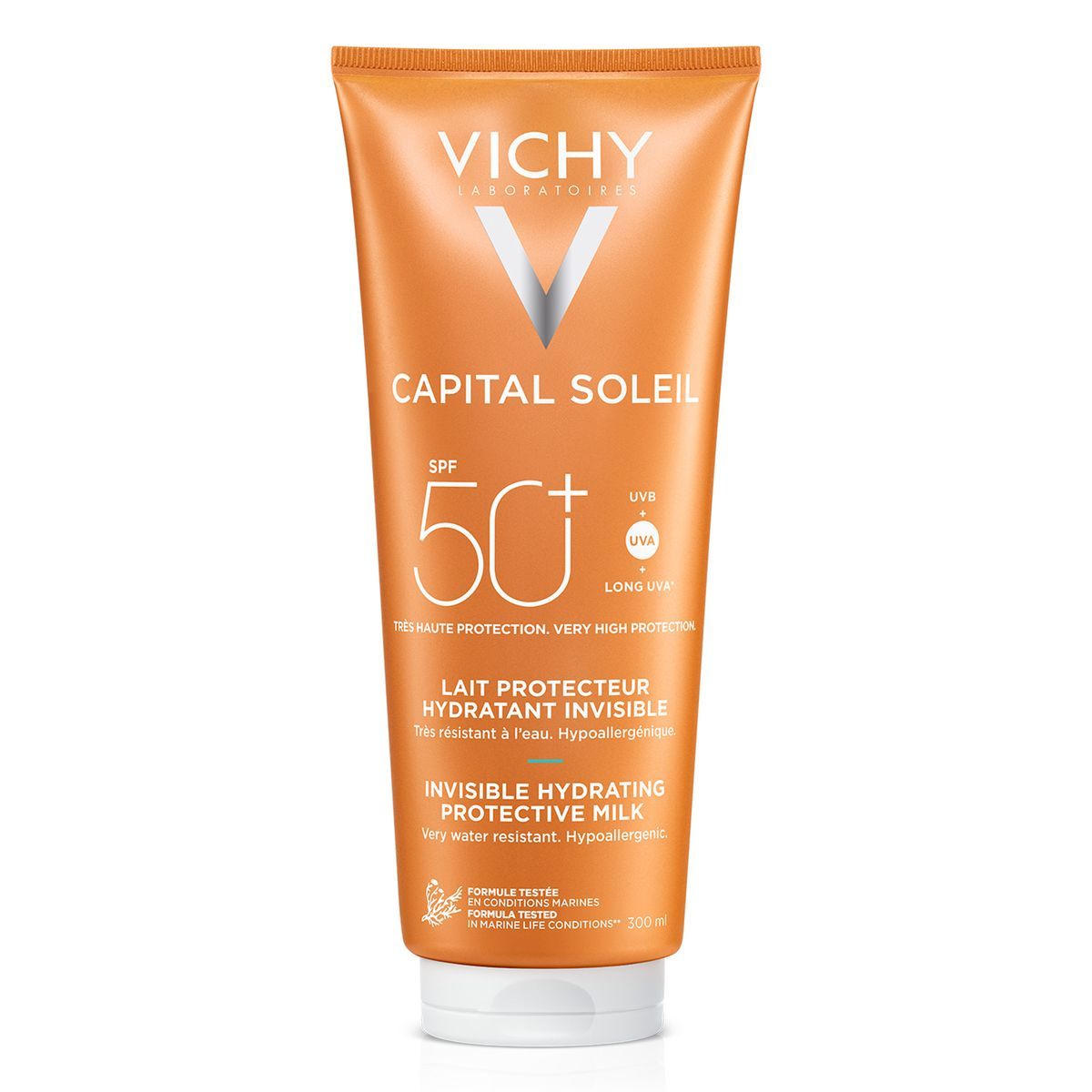 Vichy Solar Capital Soleil Leche Familiar Protectora Hidratante Invisible SPF 50+ 300ml