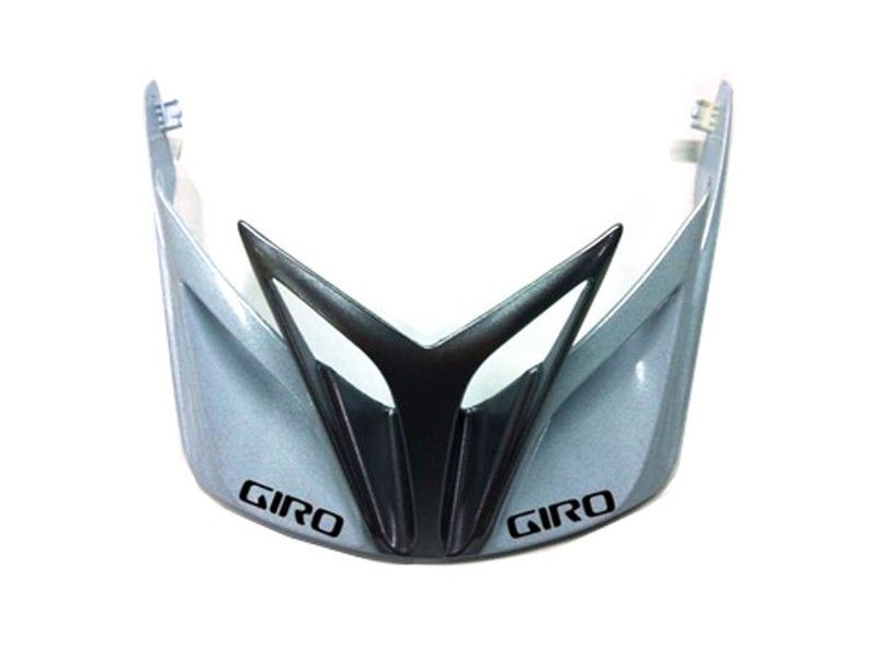 Visera giro e2  plata/blanco