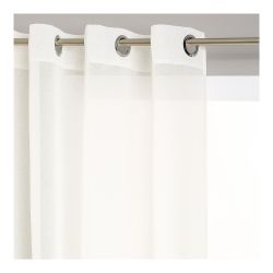 Visillo Con Ollaos Color Blanco Roto 140X240Cm