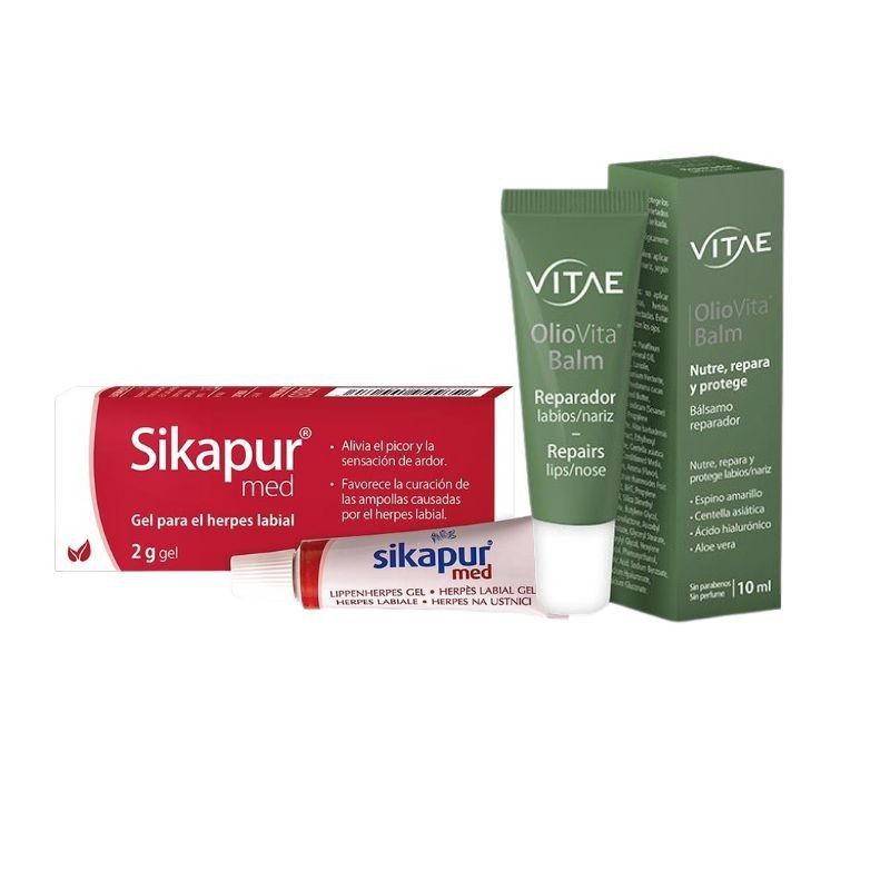 Vitae Sikapur Gel Para Herpes Labial + Oliovita Balm