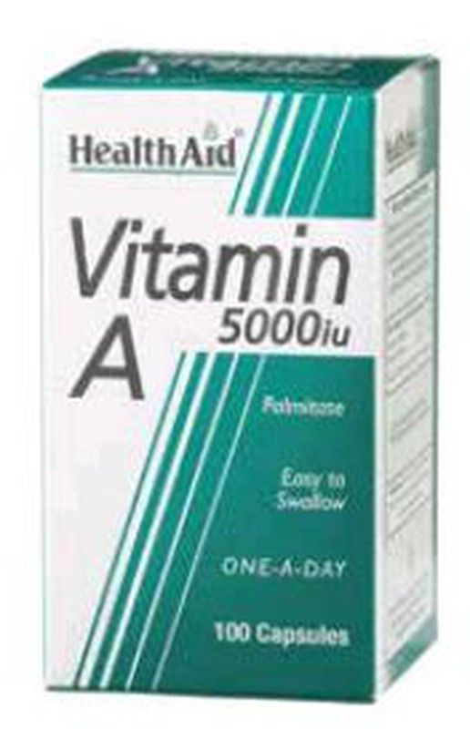 Vitamina A 5000ui 100 Cápsulas Health Aid