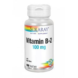 Vitamina B2 100mg Solaray