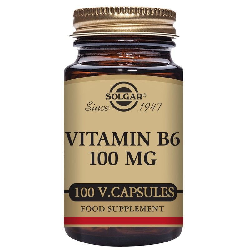 Vitamina B6 100mg 100 Cápsulas Solgar