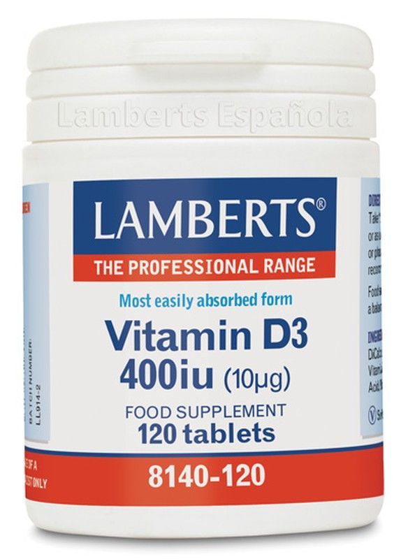 Vitamina D 400 Ui 10µg 120 Tabs