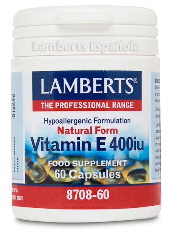 Vitamina E 400 Ui 60 cápsulas