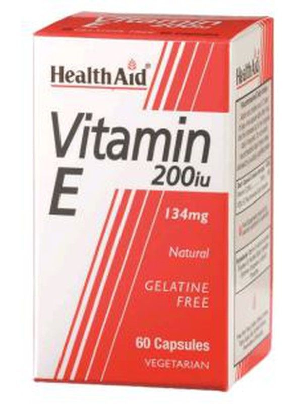 Vitamina E Natural 200 Ui 60 Cápsulas Health Aid