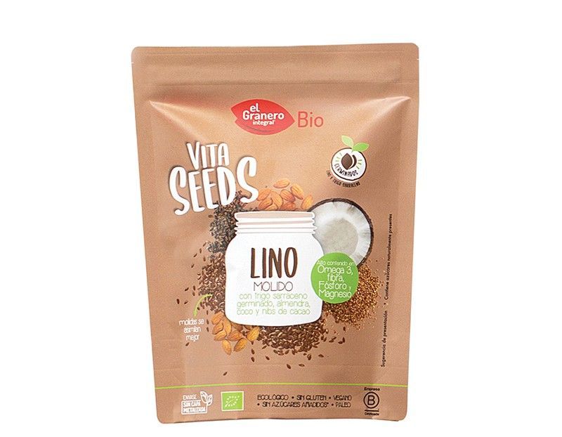Vitaseeds Lino Molido Con Trigo Sarraceno Nibs De