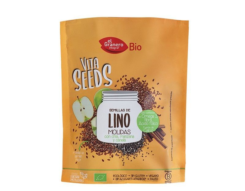 Vitaseeds Semillas Lino Chia Manzana Y Canela 200