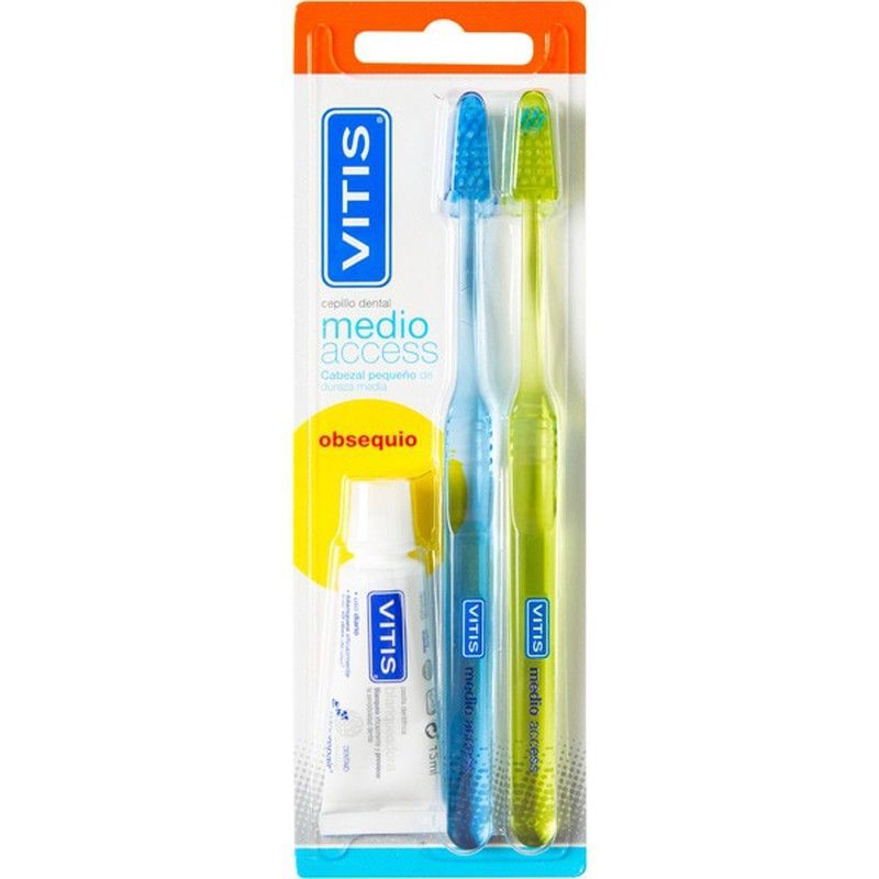 Vitis Cepillo Dental Adulto Access Medio Duplo